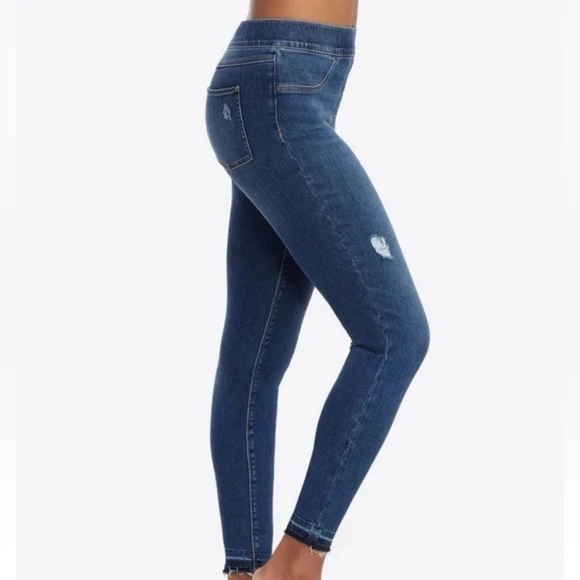 SPANX Denim - Dark Blue Denim Jeans by Spanx